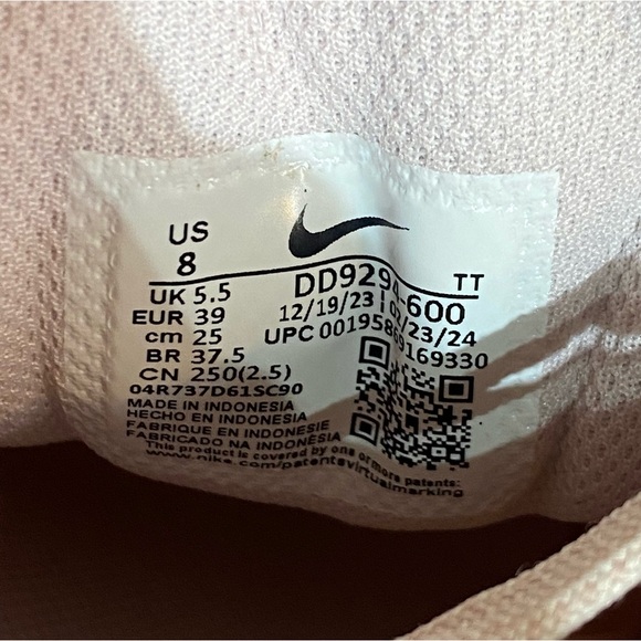 New Nike Womens 8 Downshifter 12 Barely Rose Athletic Shoes - Picture 8 of 8